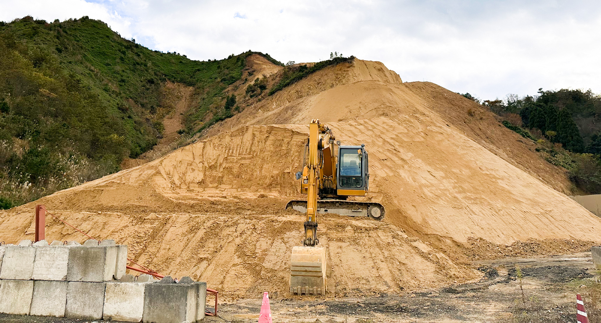 真砂土採取画像